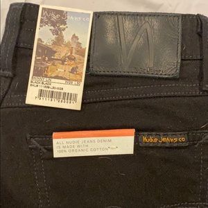 Nudie Skinny Lin 28x30 black denim